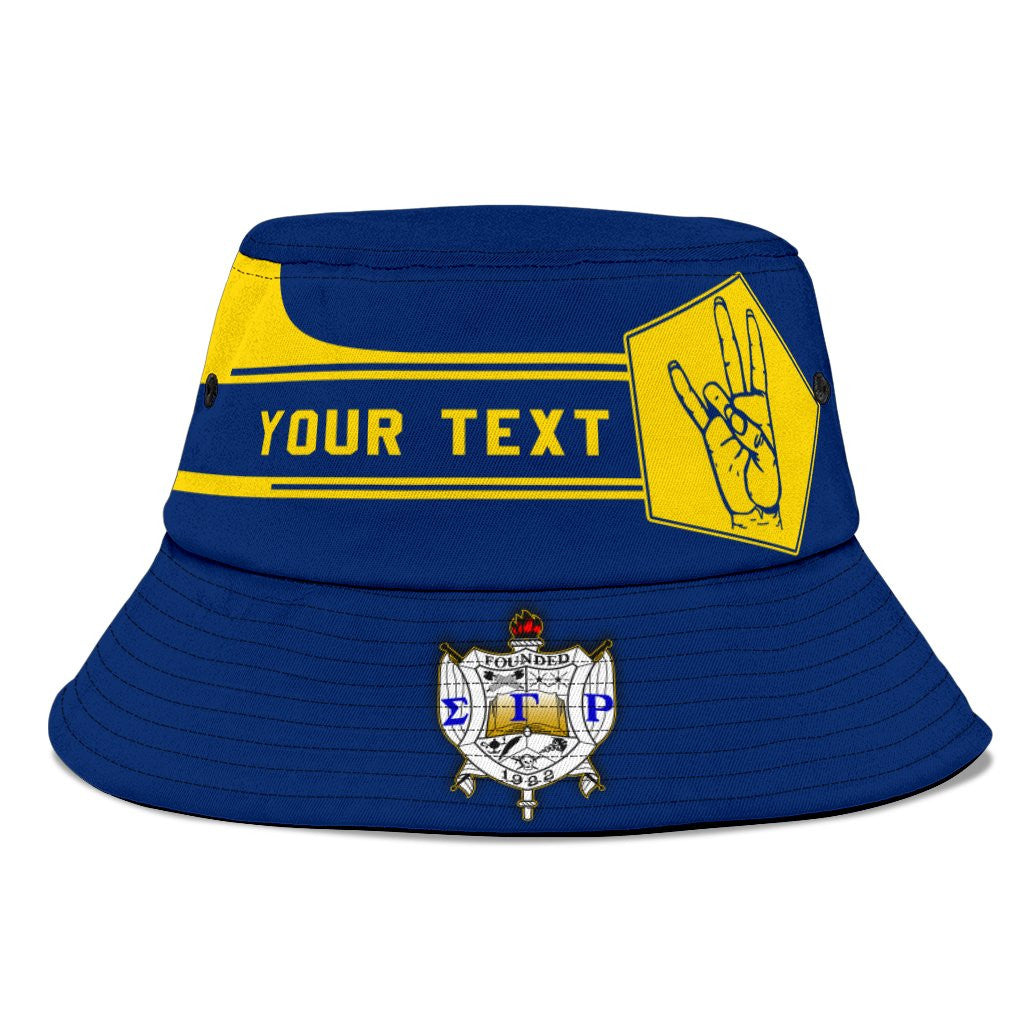 Sorority Hat - Personalized Sigma Gamma Rho Bucket Hat Simple Style