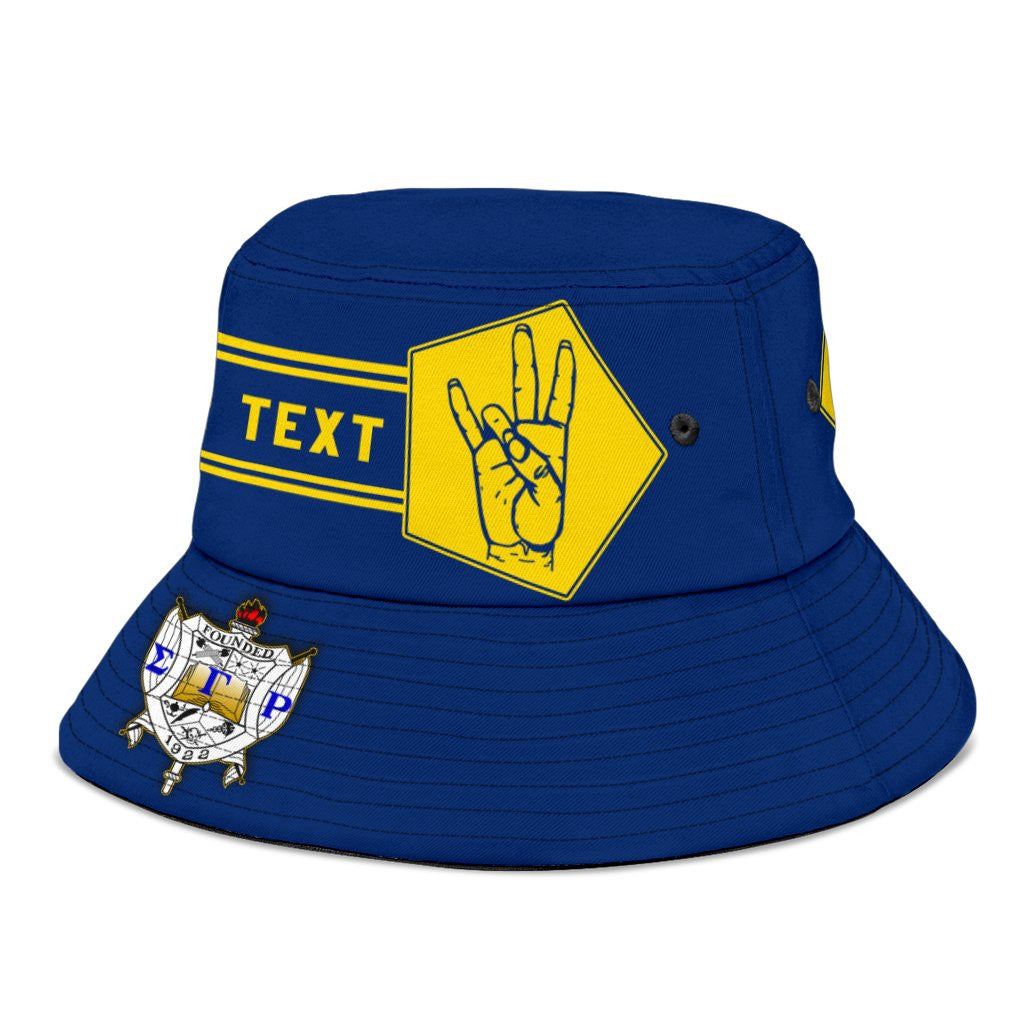 Sorority Hat - Personalized Sigma Gamma Rho Bucket Hat Simple Style