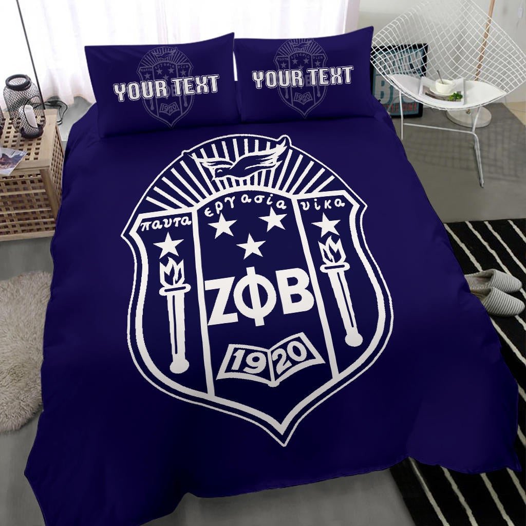 Sorority Bedding Set - Personalized Zeta Phi Beta Bedding Set Classic