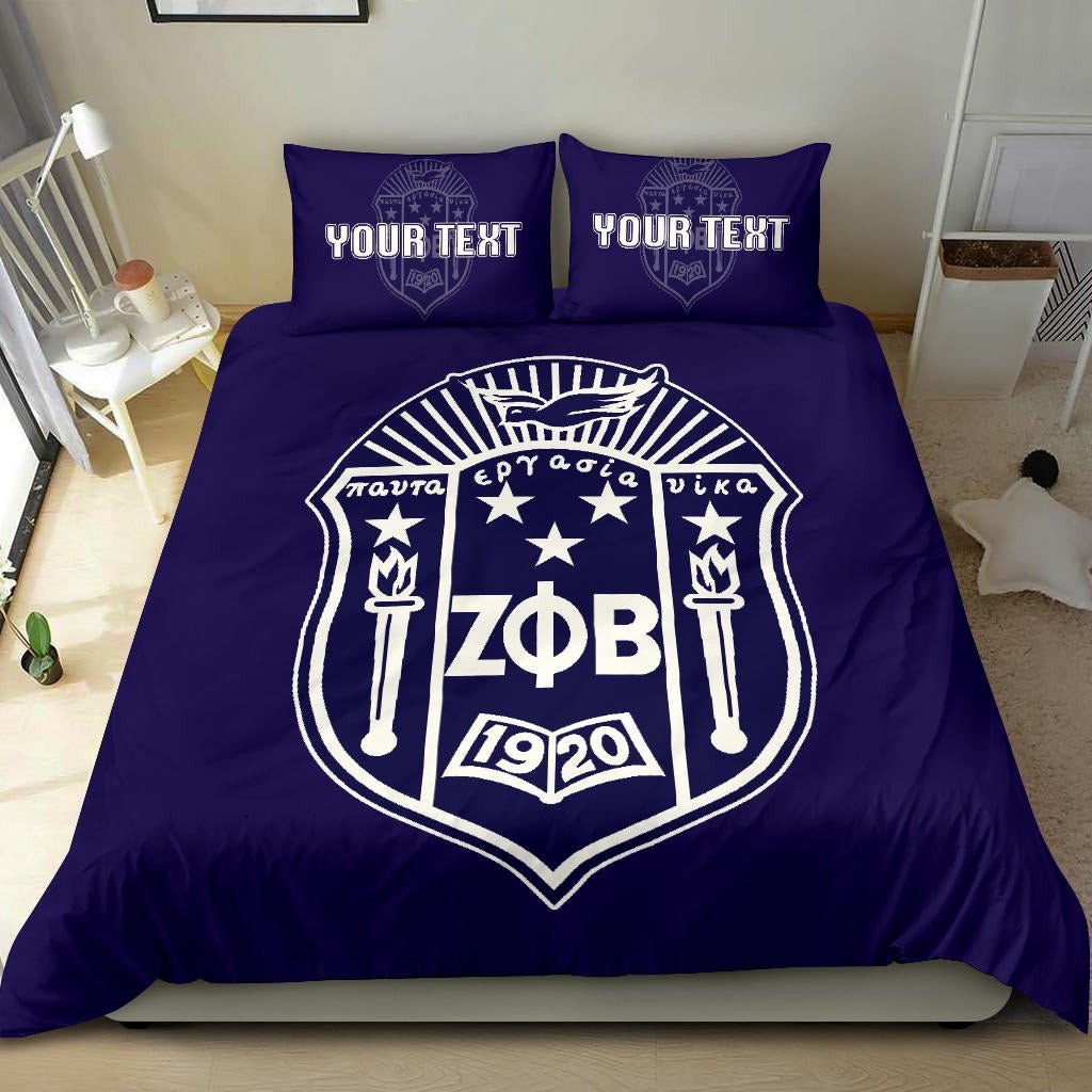Sorority Bedding Set - Personalized Zeta Phi Beta Bedding Set Classic