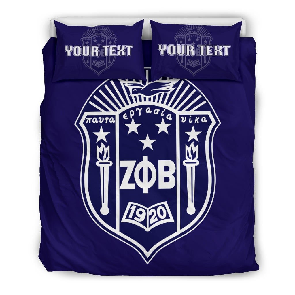 Sorority Bedding Set - Personalized Zeta Phi Beta Bedding Set Classic