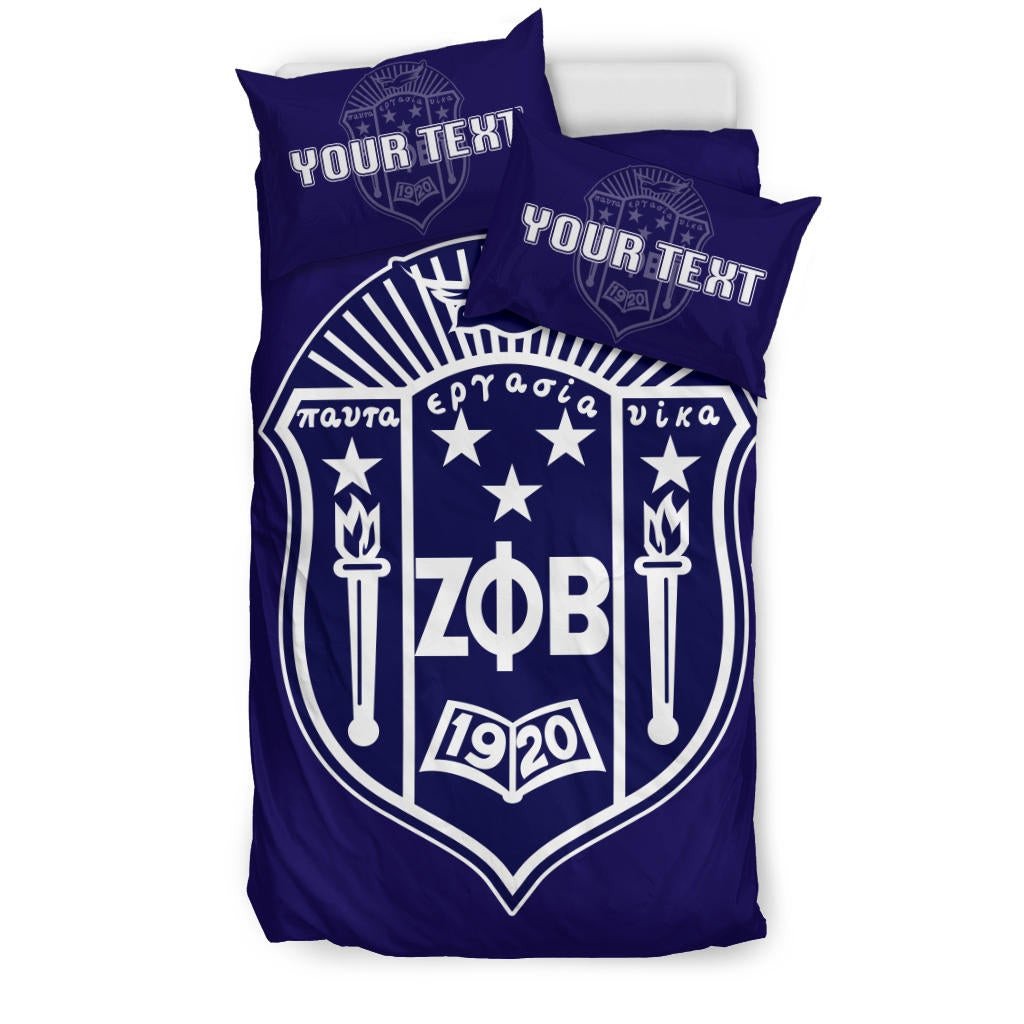 Sorority Bedding Set - Personalized Zeta Phi Beta Bedding Set Classic