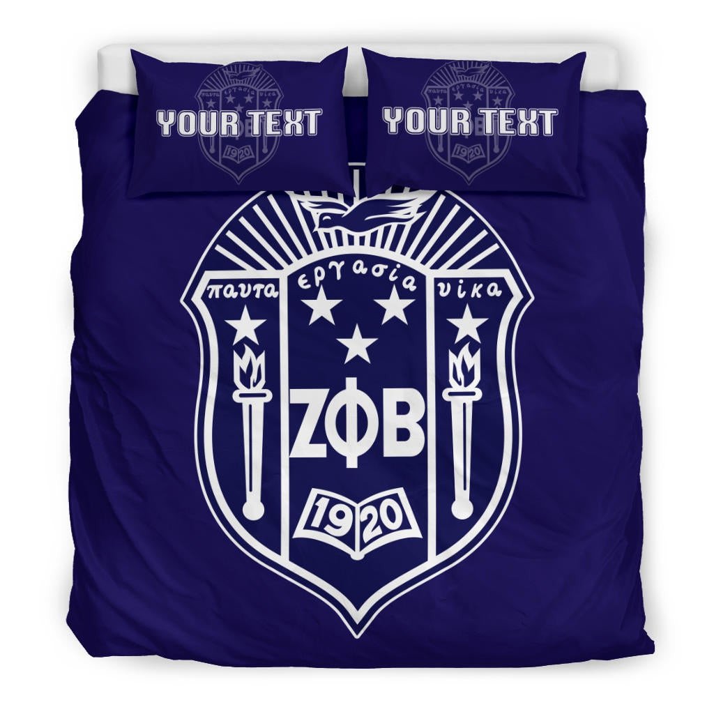 Sorority Bedding Set - Personalized Zeta Phi Beta Bedding Set Classic