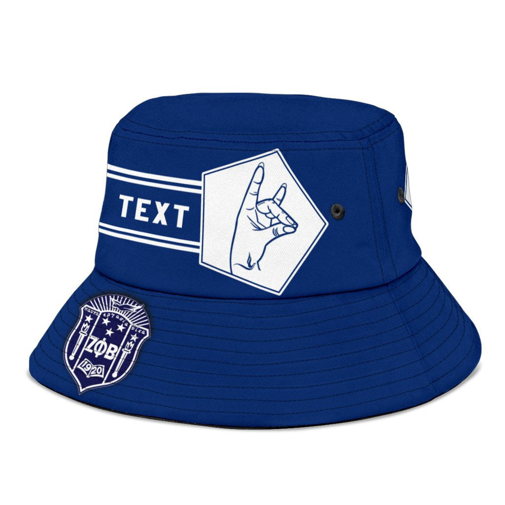 Sorority Hat - Personalized Zeta Phi Beta Bucket Hat Simple Style