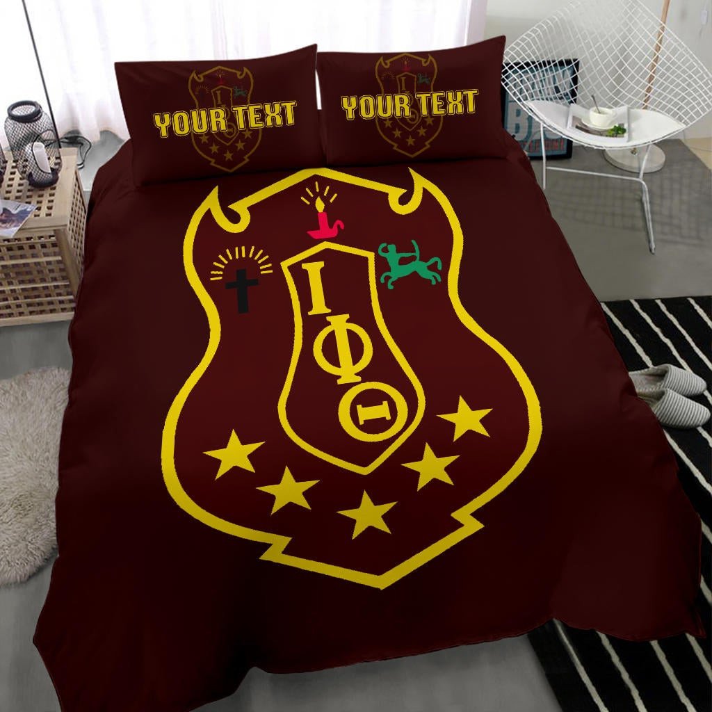 Fraternity Bedding Set - Personalized Iota Phi Theta Bedding Set Classic