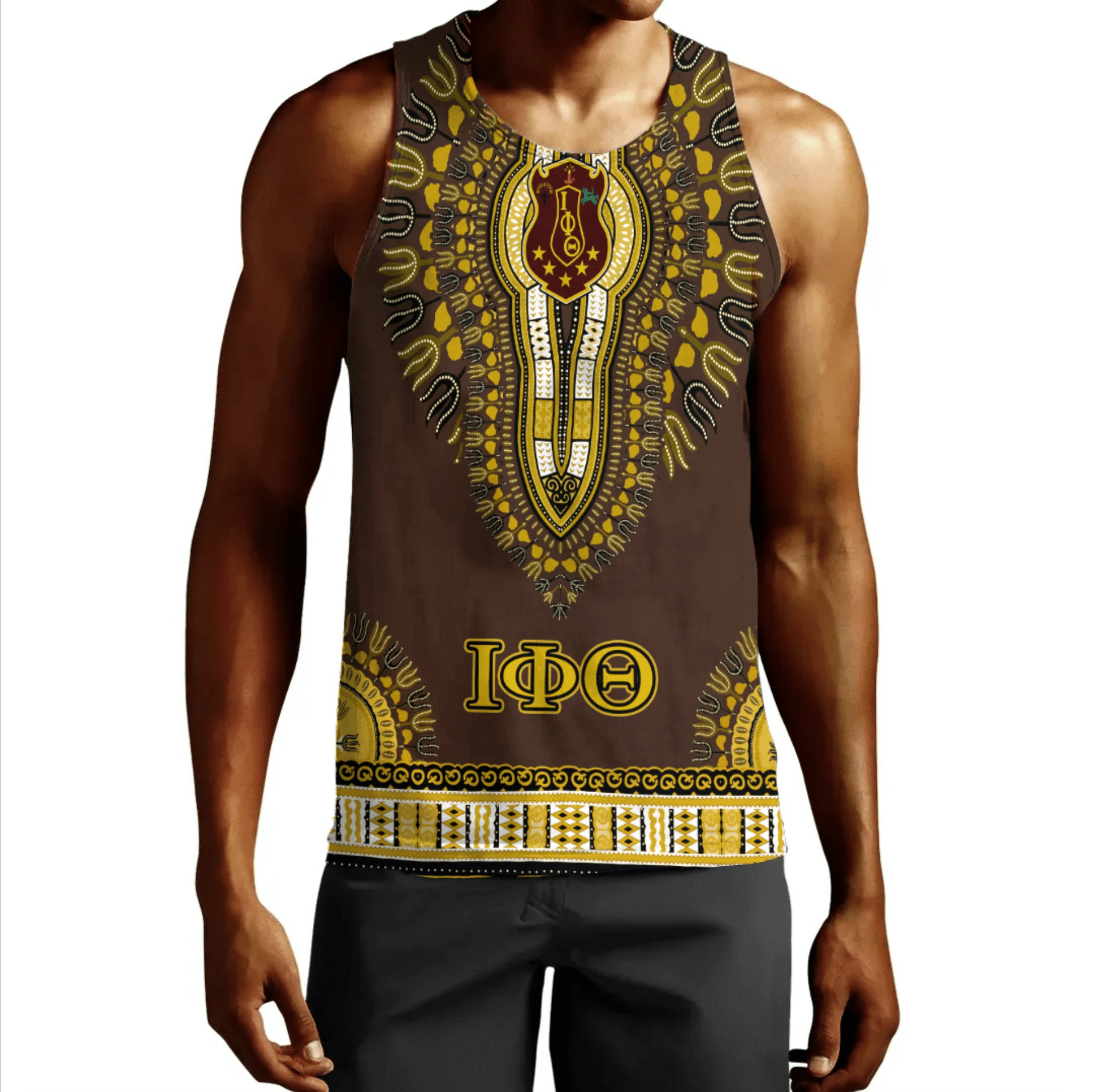 Fraternity Tank Top - Iota Phi Theta Dashiki Tank Top