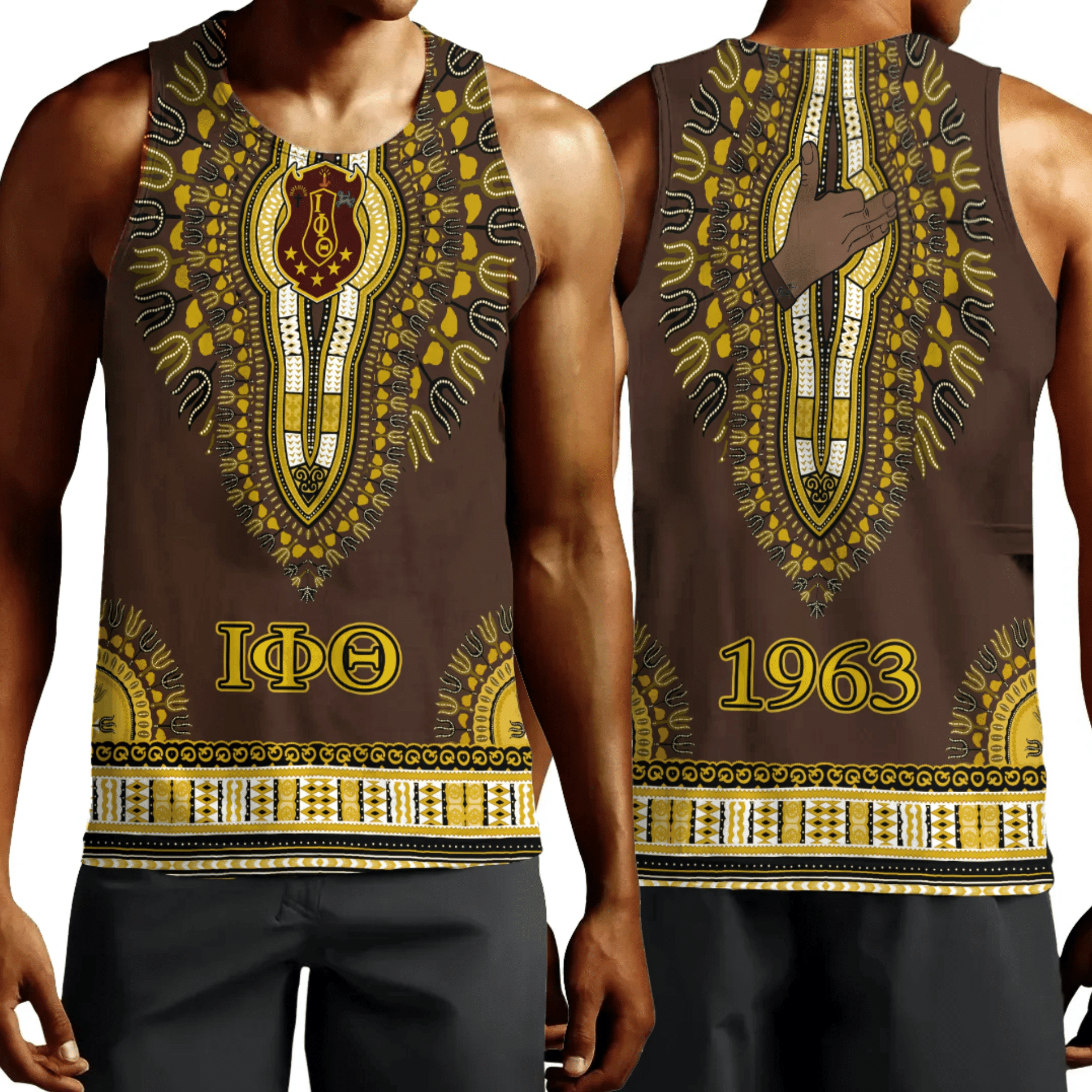 Fraternity Tank Top - Iota Phi Theta Dashiki Tank Top