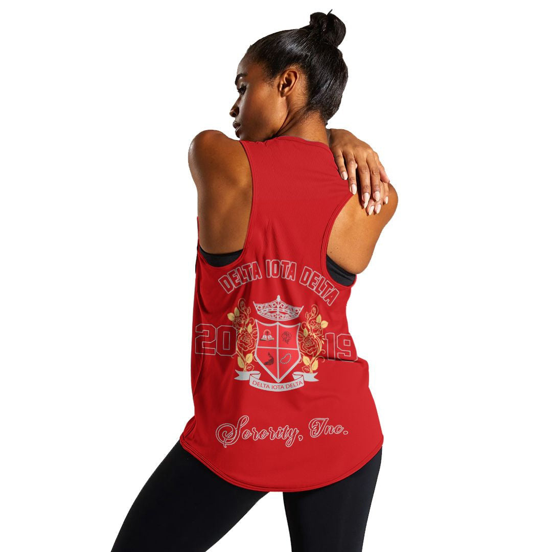 Sorority Tank Top - Delta Iota Delta Edsel Women's Racerback Tank Top
