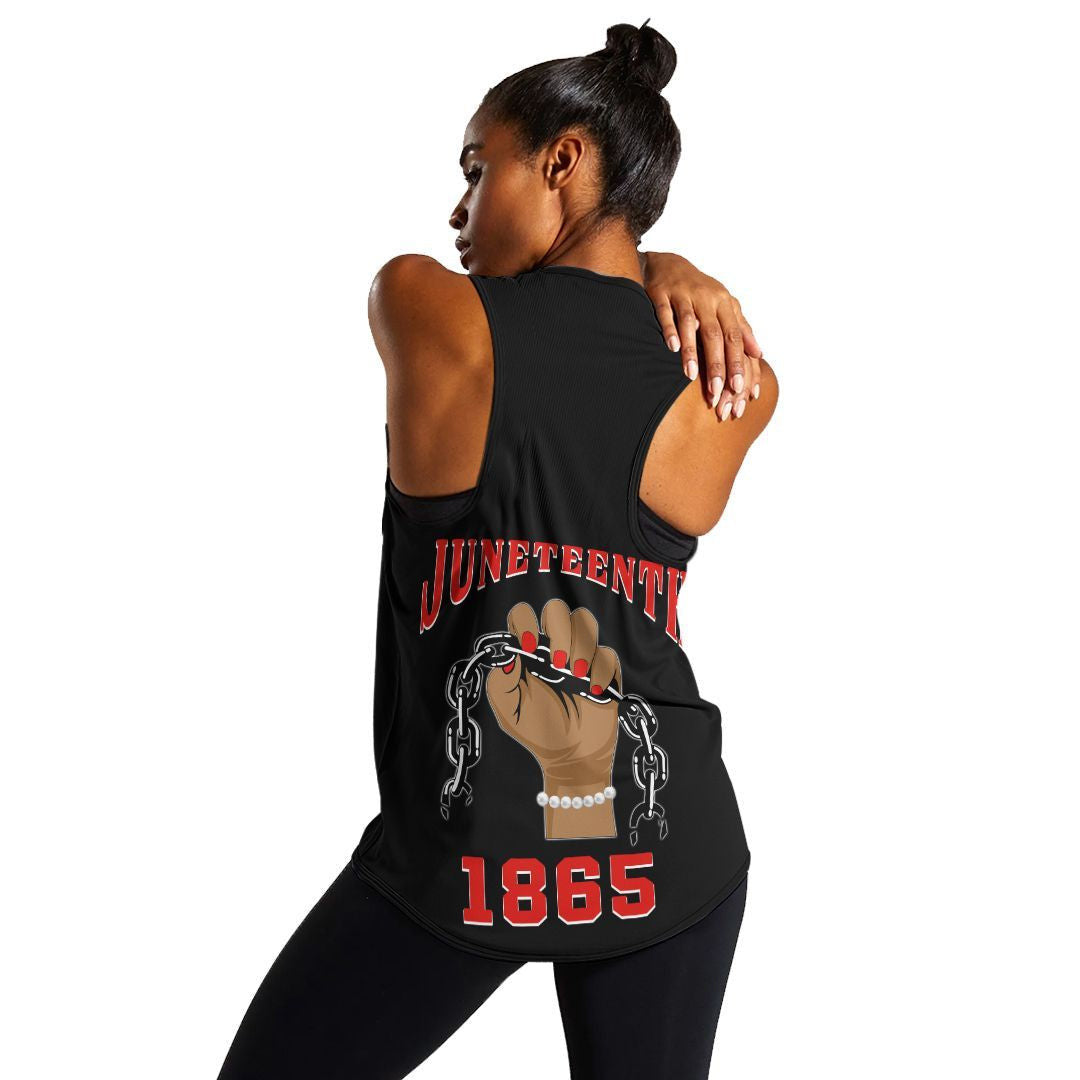 Sorority Tank Top - Juneteenth Delta Iota Delta Pretty Girl Women's Racerback Tank Top
