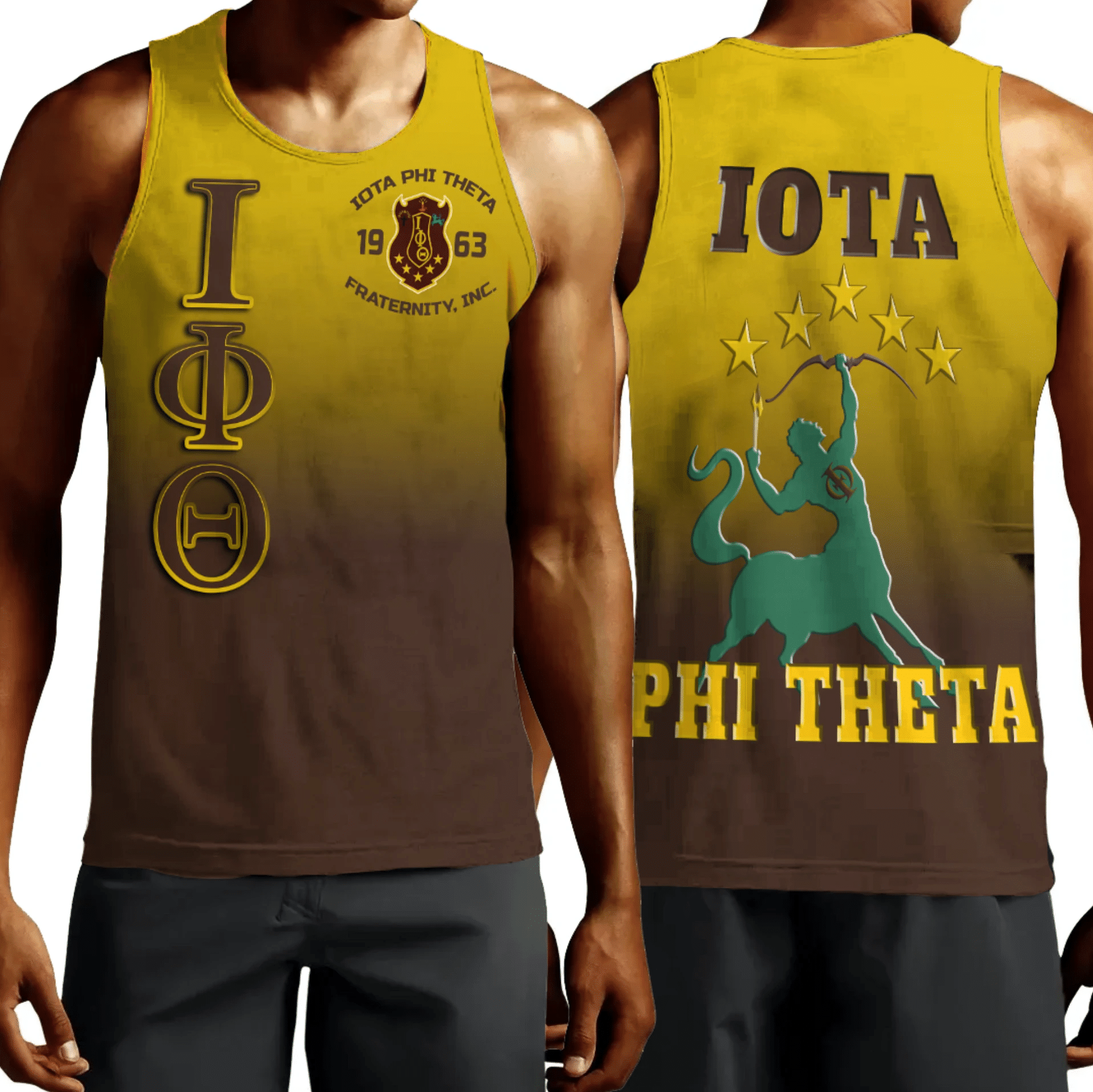 Fraternity Tank Top - Iota Phi Theta Gradient Tank Top