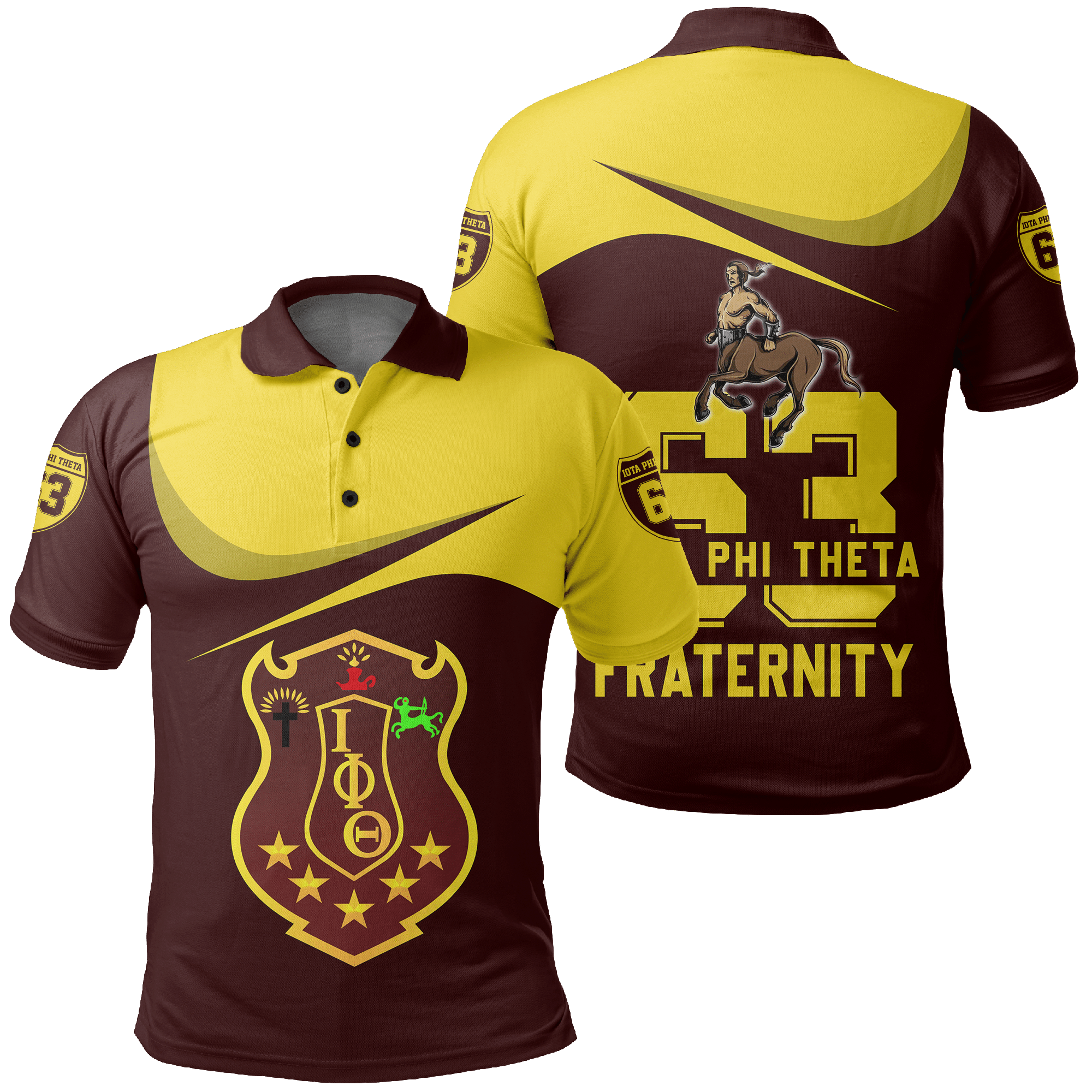 Fraternity Polo - Iota Phi Theta Curve Style Polo Shirt