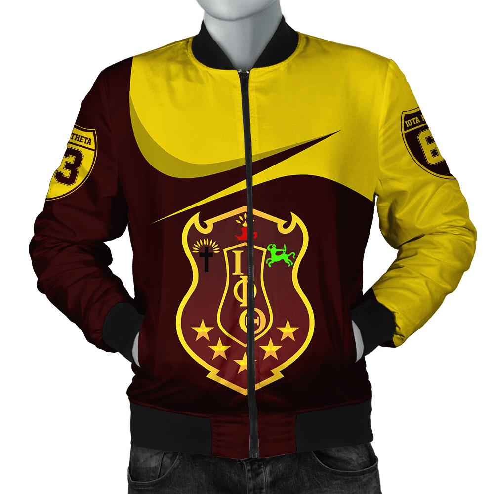 Fraternity Jacket - Iota Phi Theta Curve Style Bomber Jacket