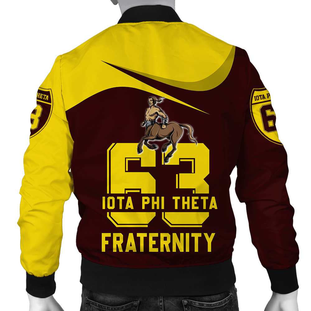 Fraternity Jacket - Iota Phi Theta Curve Style Bomber Jacket