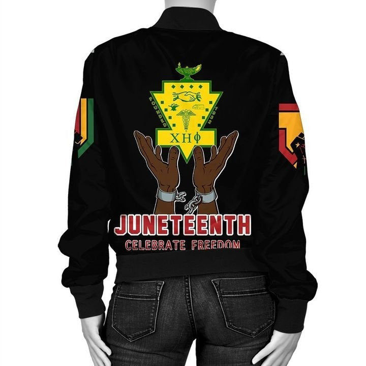 Sorority Jacket - Chi Eta Phi Juneth Freedom Bomber Jacket