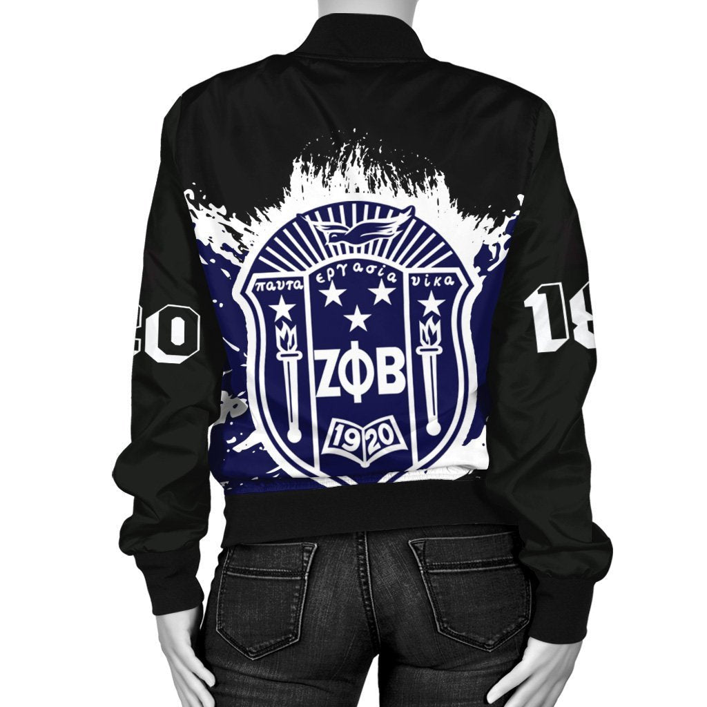 Sorority Jacket - Zeta Phi Beta Bomber JacketTip Style