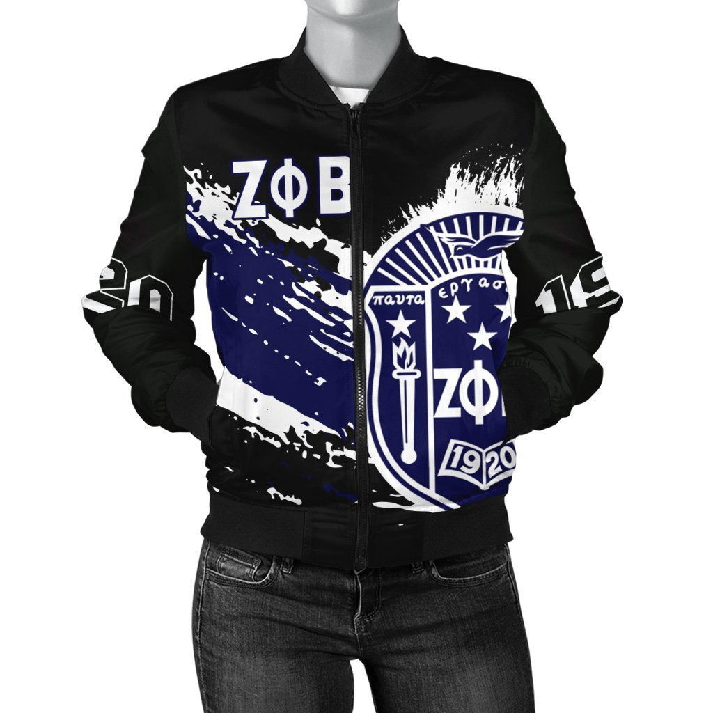 Sorority Jacket - Zeta Phi Beta Bomber JacketTip Style