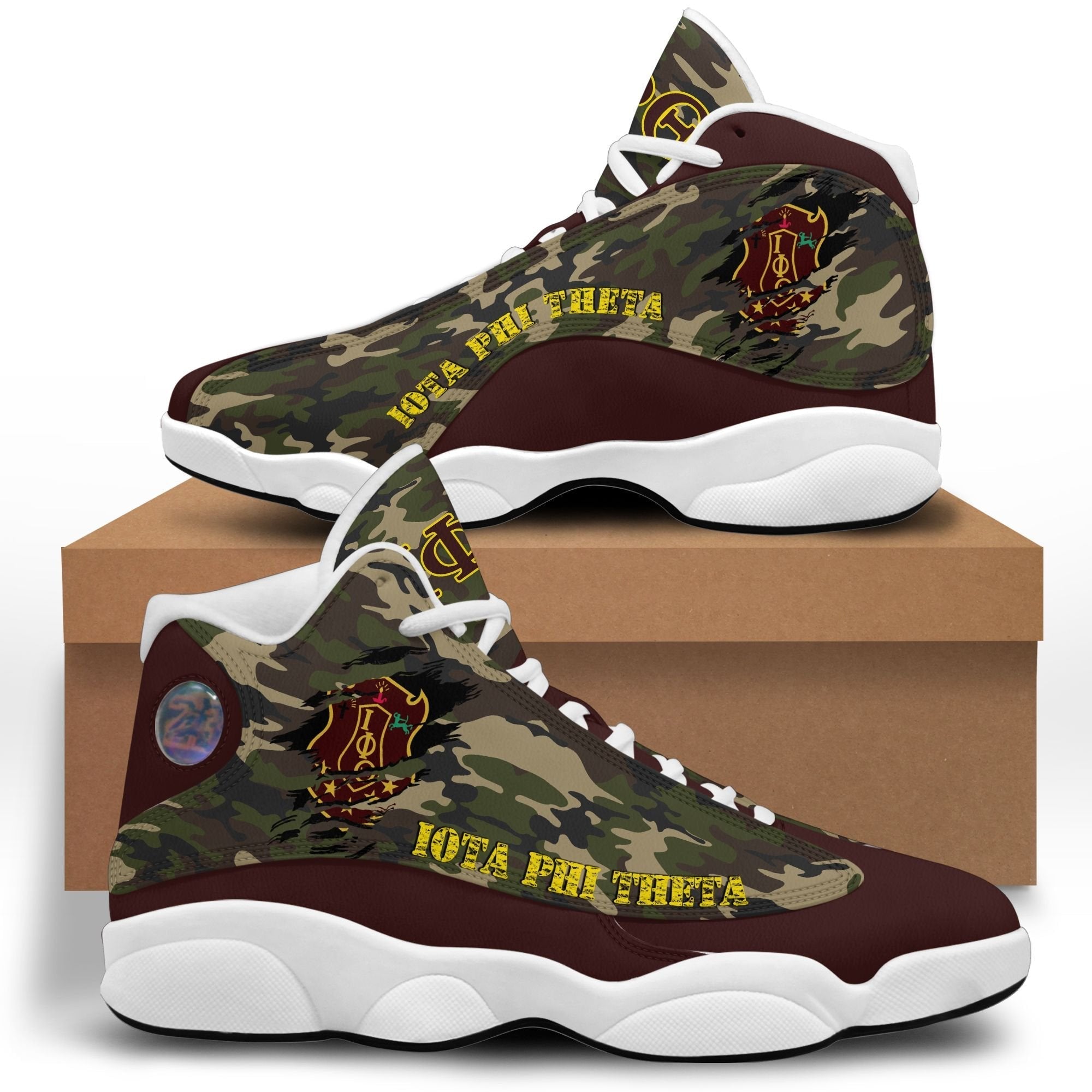 Fraternity Footwear - Iota Phi Theta Camouflage Sneakers J.13