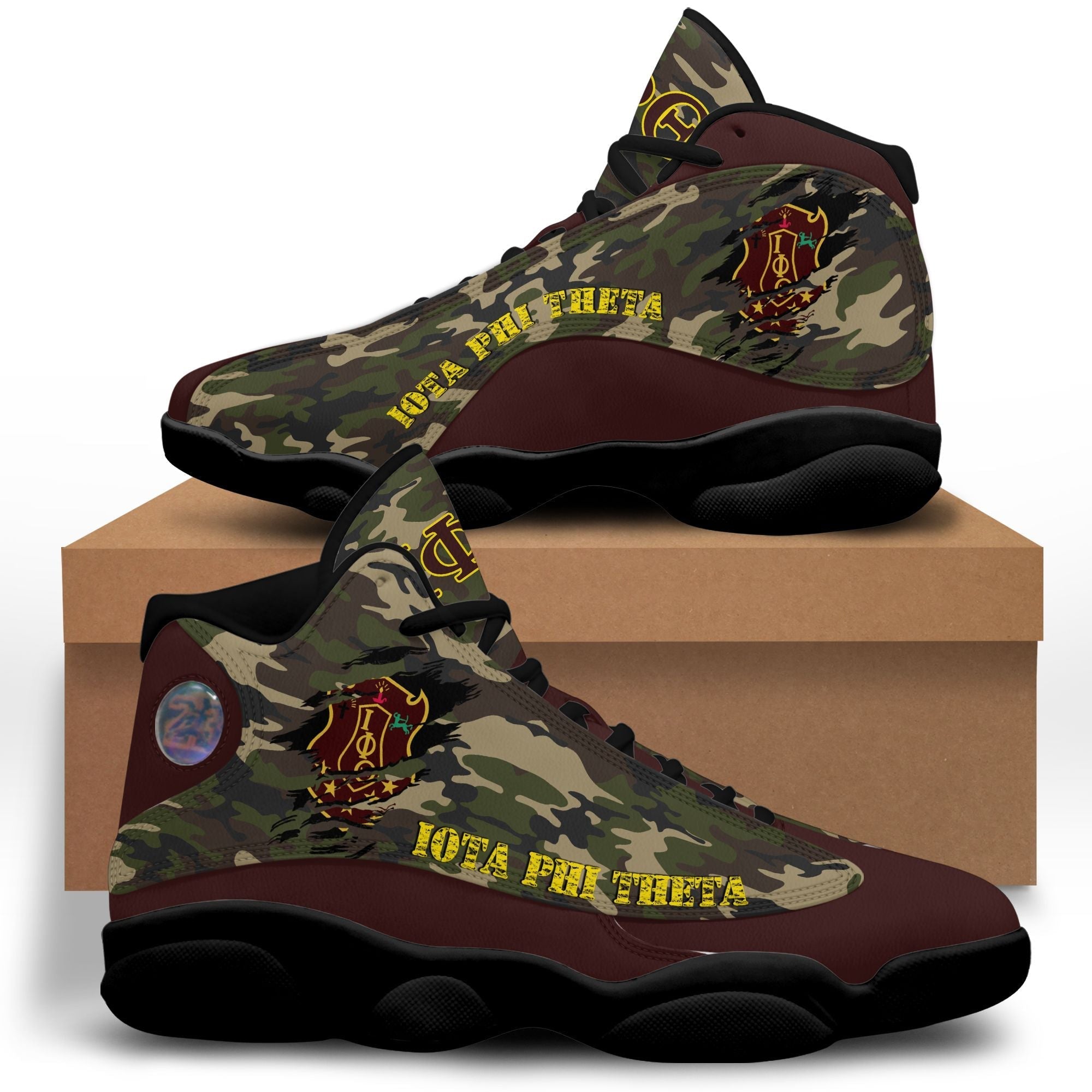 Fraternity Footwear - Iota Phi Theta Camouflage Sneakers J.13