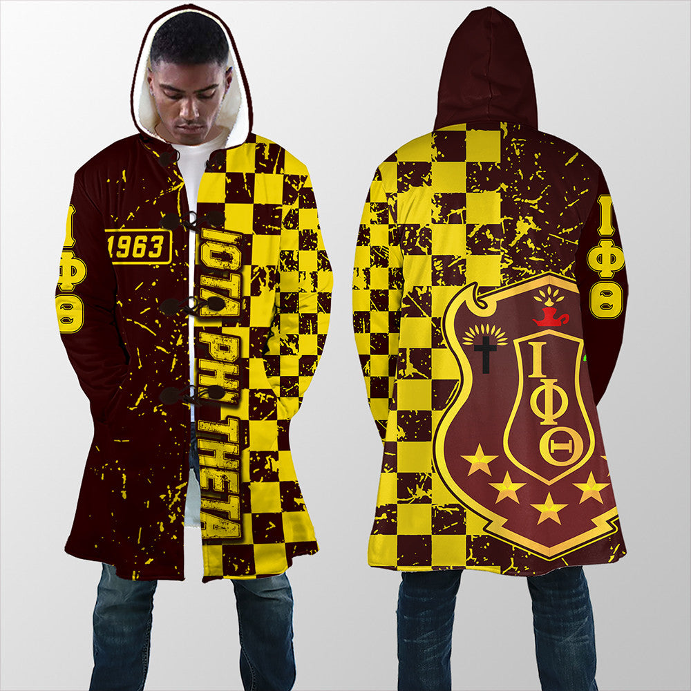 Fraternity Hooded Coat - Iota Phi Theta Caro Style Hooded Coat