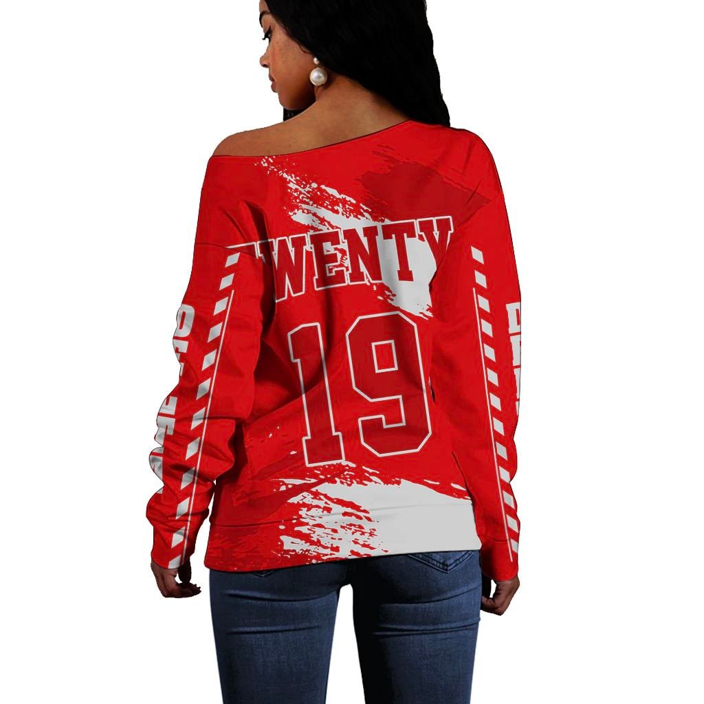 Sorority Sweatshirt - Delta Iota Delta Nineteen Women Off Shoulder