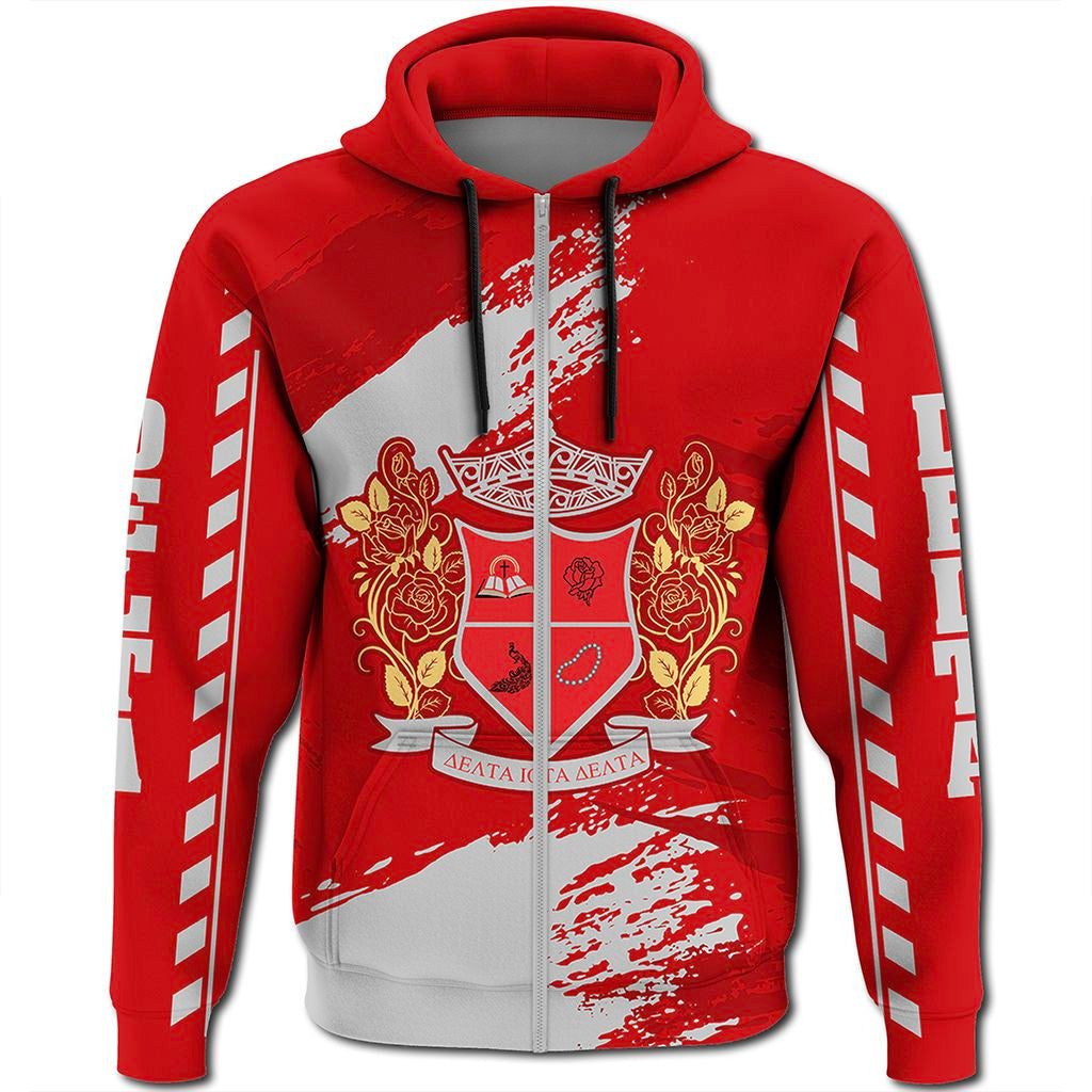 Sorority Hoodie - Delta Iota Delta Nineteen Zip Hoodie
