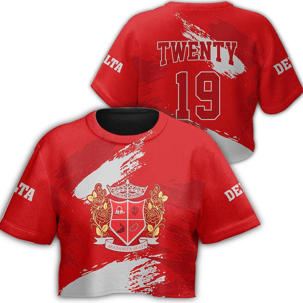 Sorority T-Shirt - Delta Iota Delta Nineteen Croptop T-Shirt