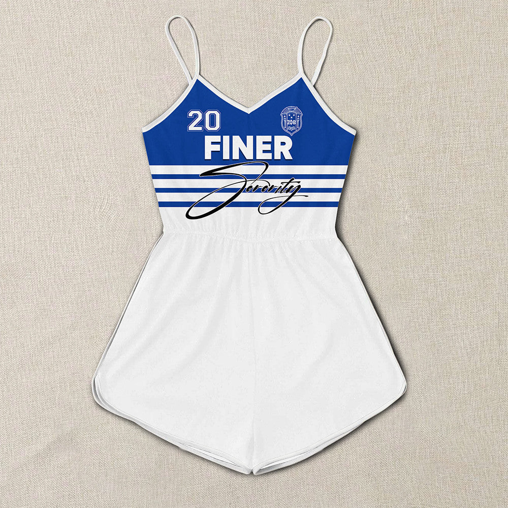 Sorority Romper - Zeta Phi Beta Sporty Premium Romper