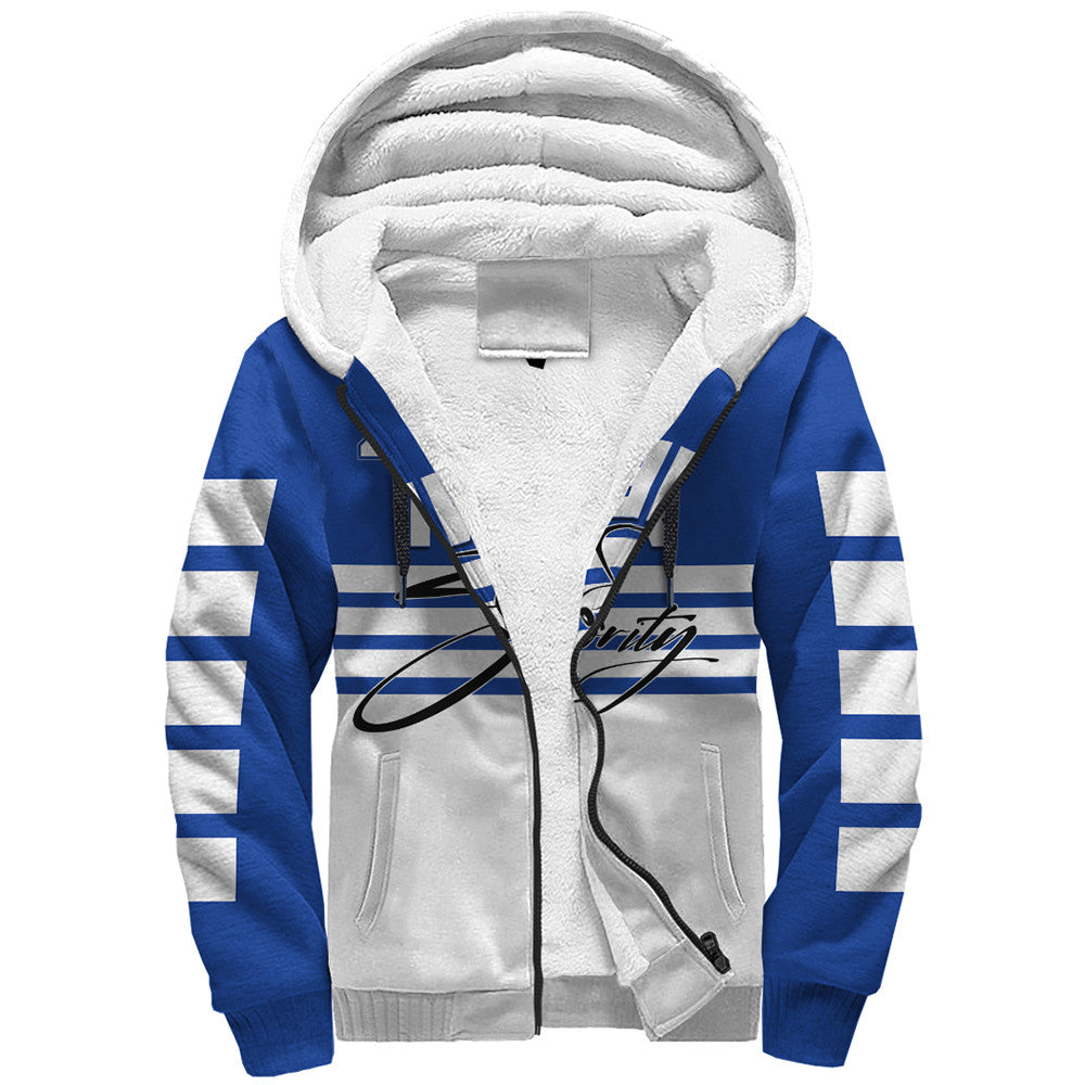Sorority Hoodie - Zeta Phi Beta Sporty Premium Sherpa Hoodie