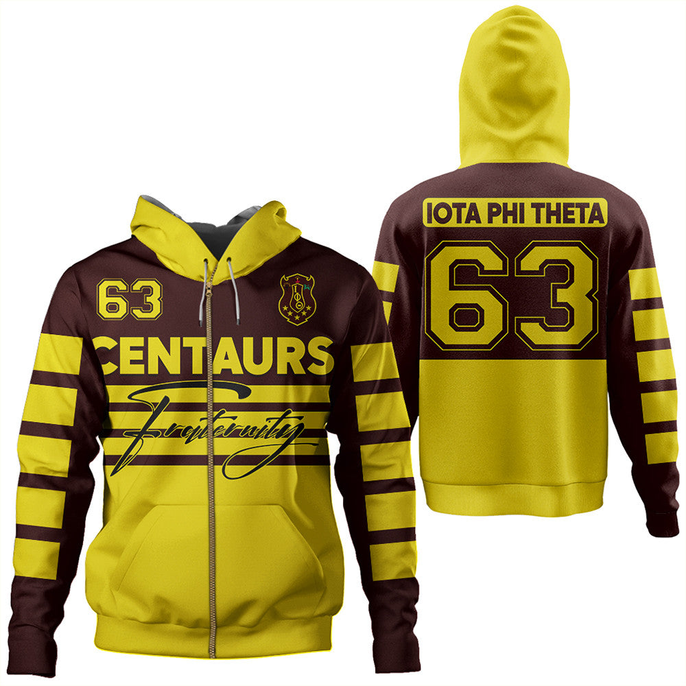 Fraternity Hoodie - Iota Phi Theta Sporty Premium Zip Hoodie