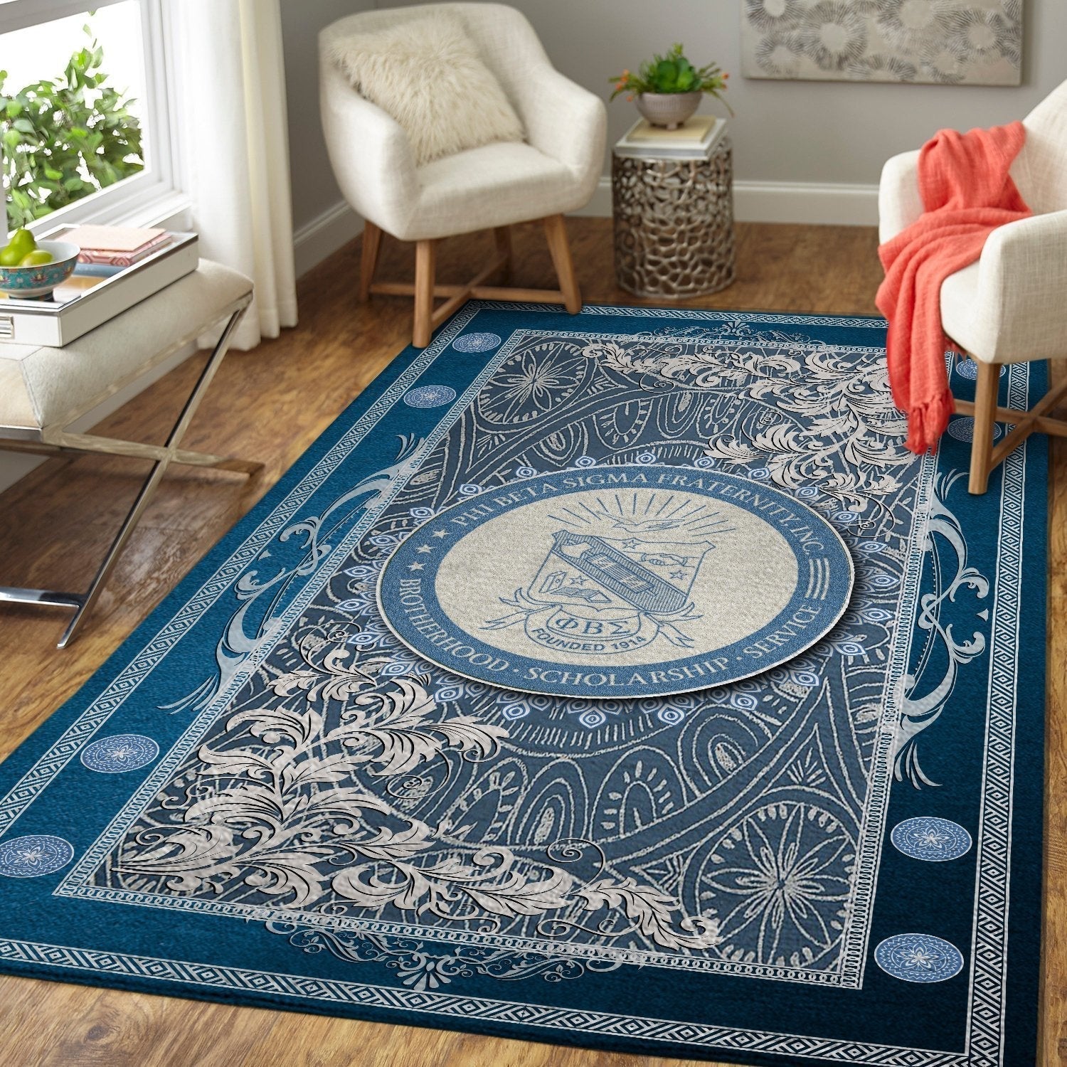 Fraternity Area Rug - Phi Beta Sigma Blue Area Rug