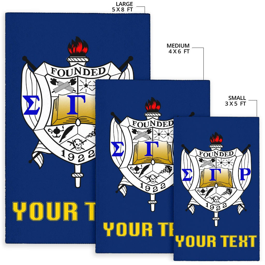 Sorority Area Rug - Personalized Sigma Gamma Rho Area Rug Classic