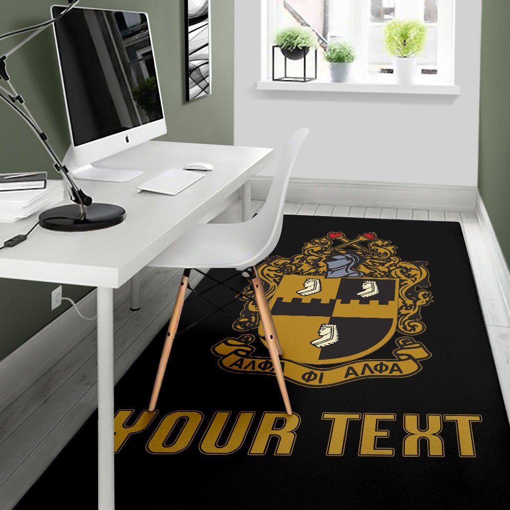 Fraternity Area Rug - Personalized Alpha Phi Alpha Area Rug Classic