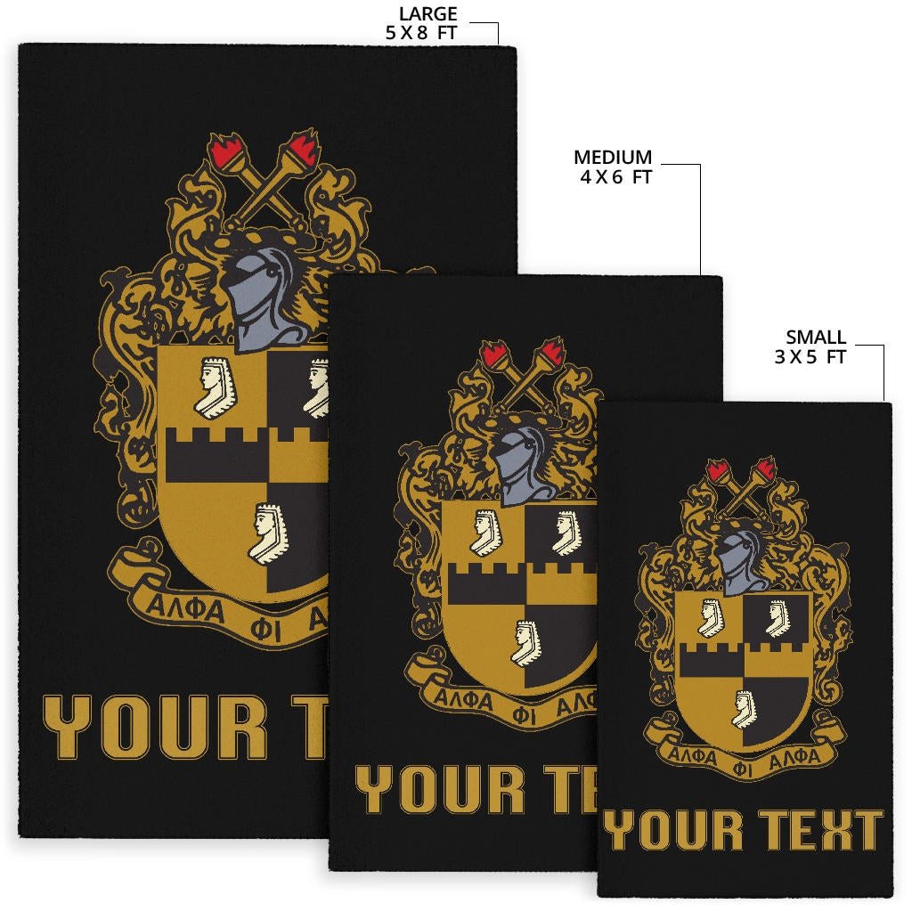 Fraternity Area Rug - Personalized Alpha Phi Alpha Area Rug Classic