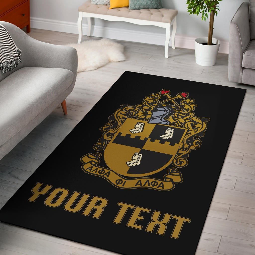 Fraternity Area Rug - Personalized Alpha Phi Alpha Area Rug Classic
