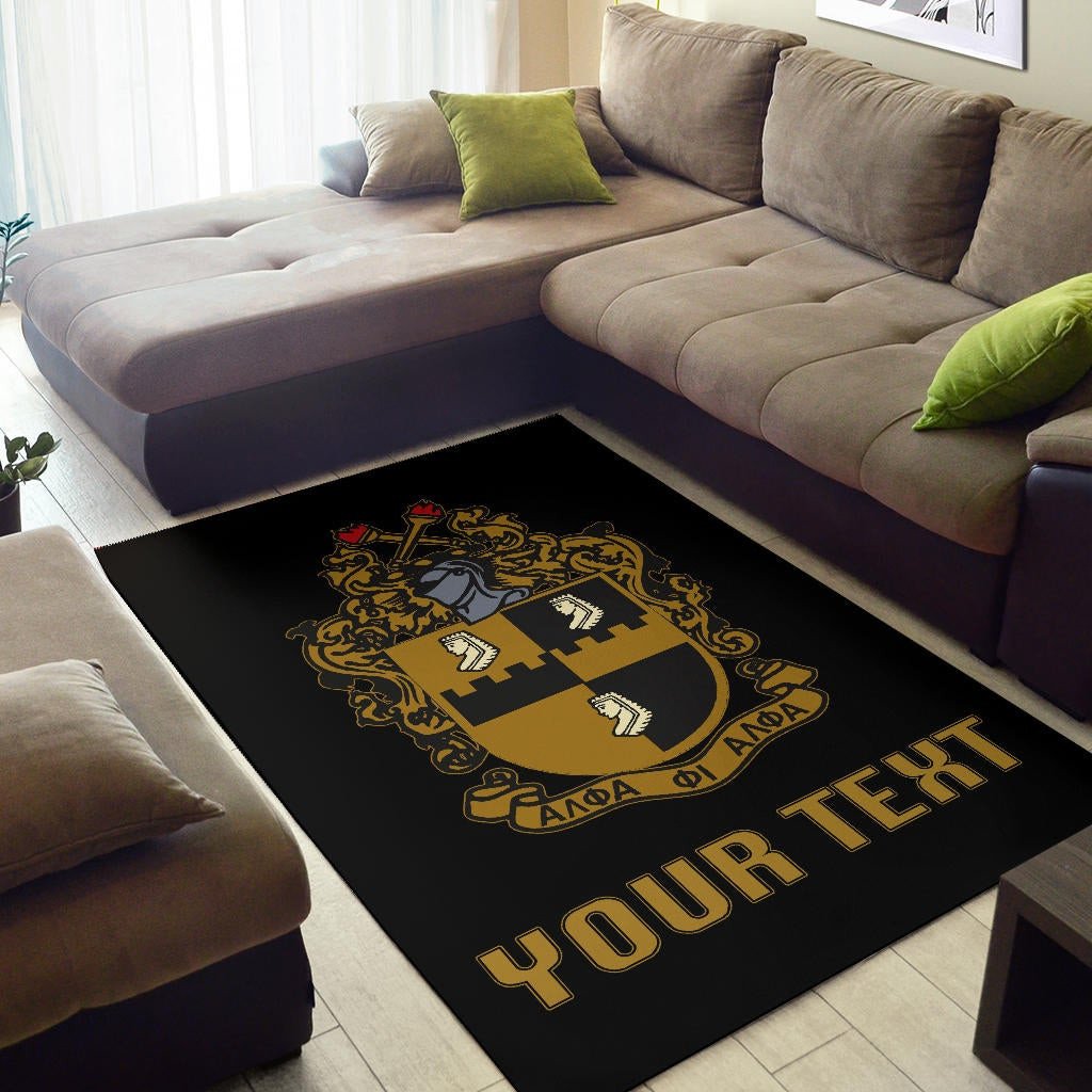 Fraternity Area Rug - Personalized Alpha Phi Alpha Area Rug Classic