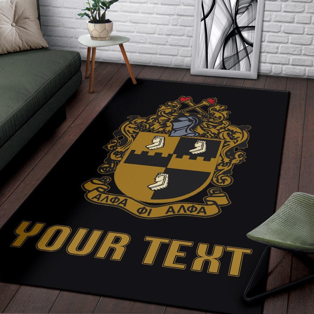 Fraternity Area Rug - Personalized Alpha Phi Alpha Area Rug Classic