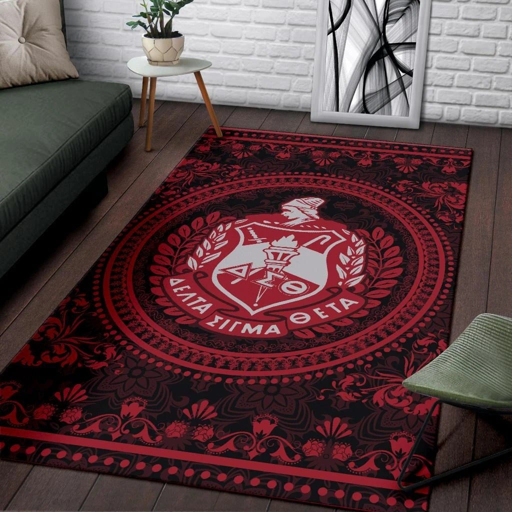 Sorority Area Rug - Floral Circle Delta Sigma Theta