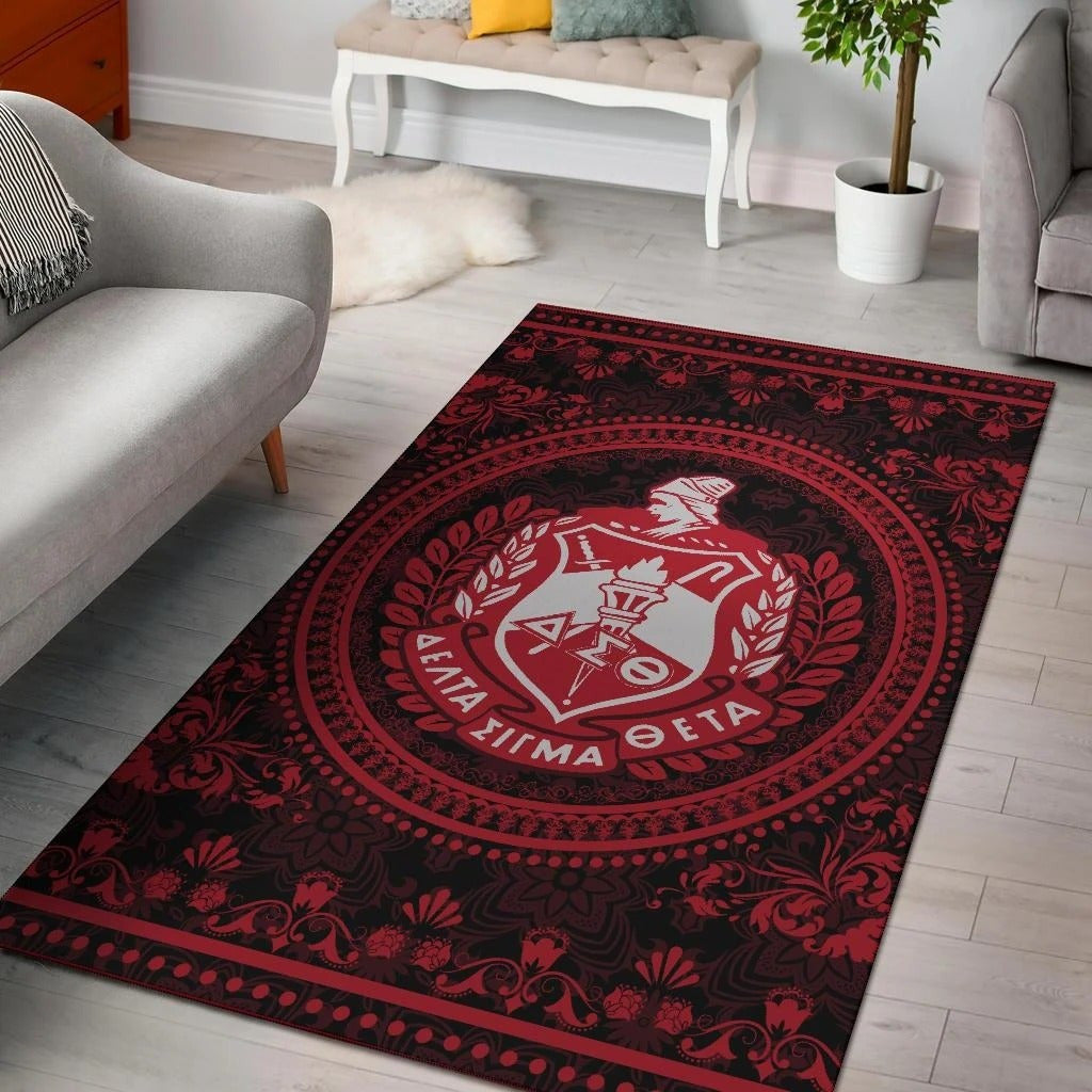 Sorority Area Rug - Floral Circle Delta Sigma Theta