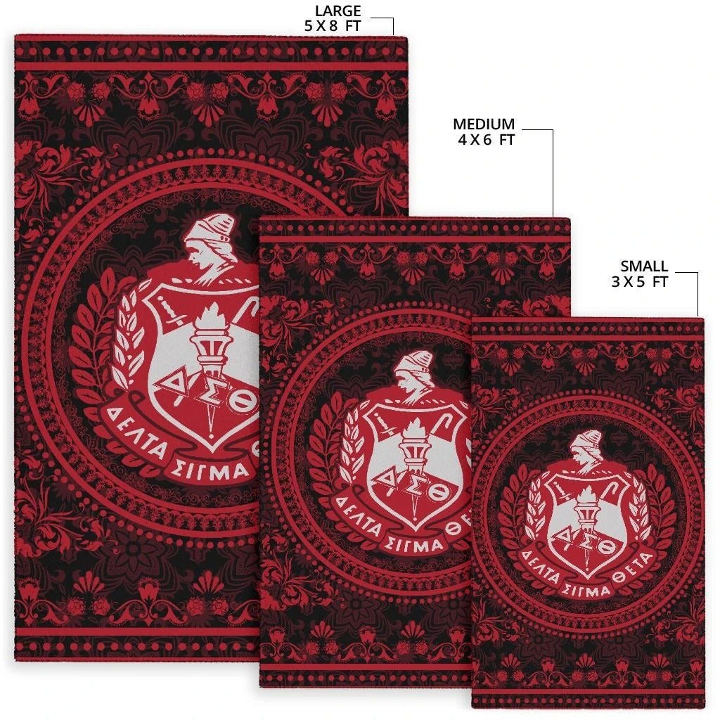Sorority Area Rug - Floral Circle Delta Sigma Theta