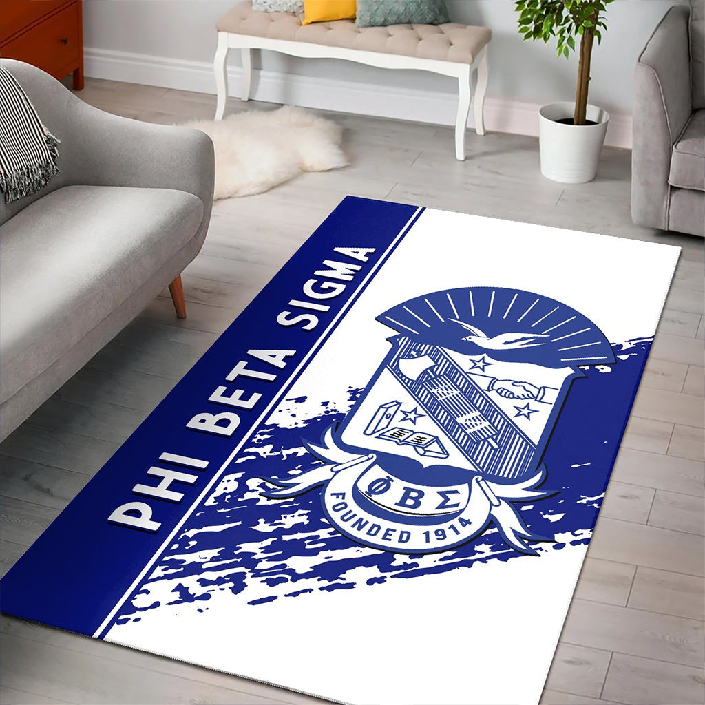 Fraternity Area Rug - Phi Beta Sigma Area Rug Quarter Style