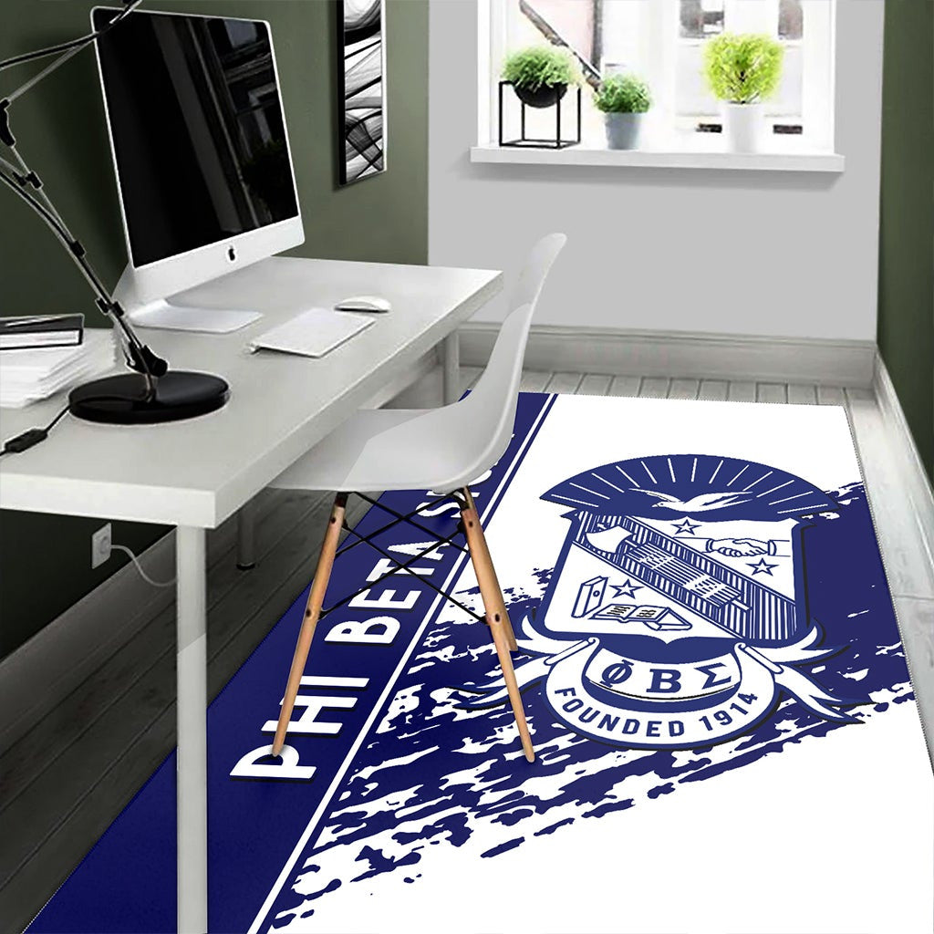 Fraternity Area Rug - Phi Beta Sigma Area Rug Quarter Style