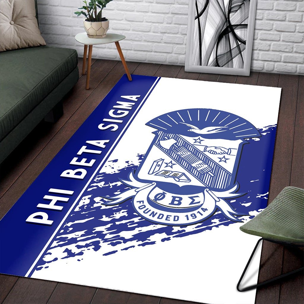 Fraternity Area Rug - Phi Beta Sigma Area Rug Quarter Style