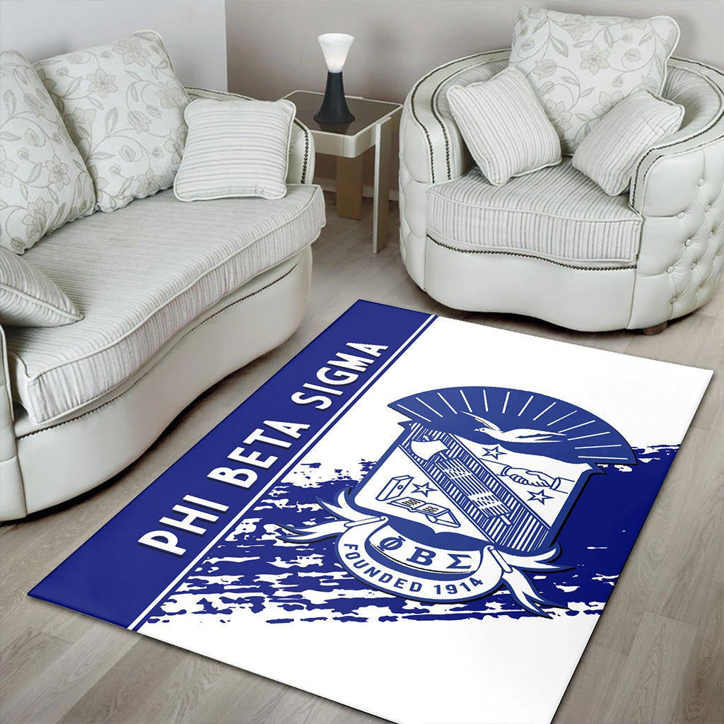 Fraternity Area Rug - Phi Beta Sigma Area Rug Quarter Style