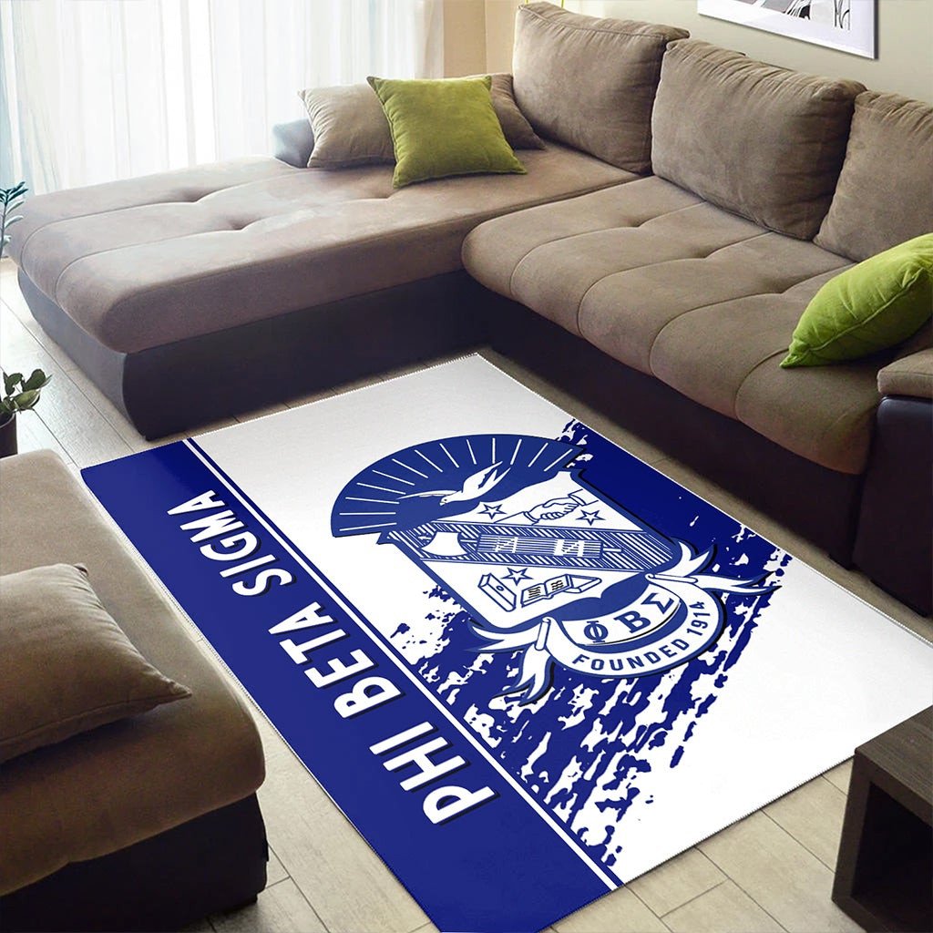 Fraternity Area Rug - Phi Beta Sigma Area Rug Quarter Style