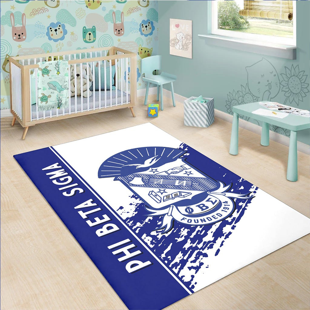 Fraternity Area Rug - Phi Beta Sigma Area Rug Quarter Style