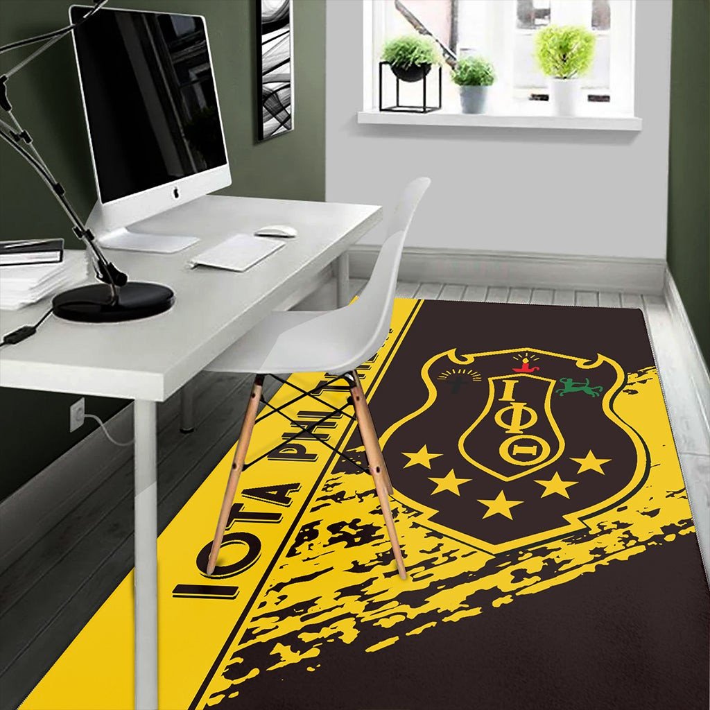 Fraternity Area Rug - Iota Phi Theta Area Rug Quarter Style