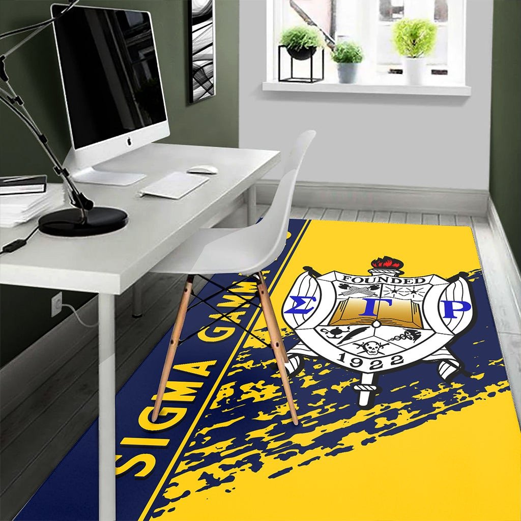 Sorority Area Rug - Sigma Gamma Rho Area Rug Quarter Style