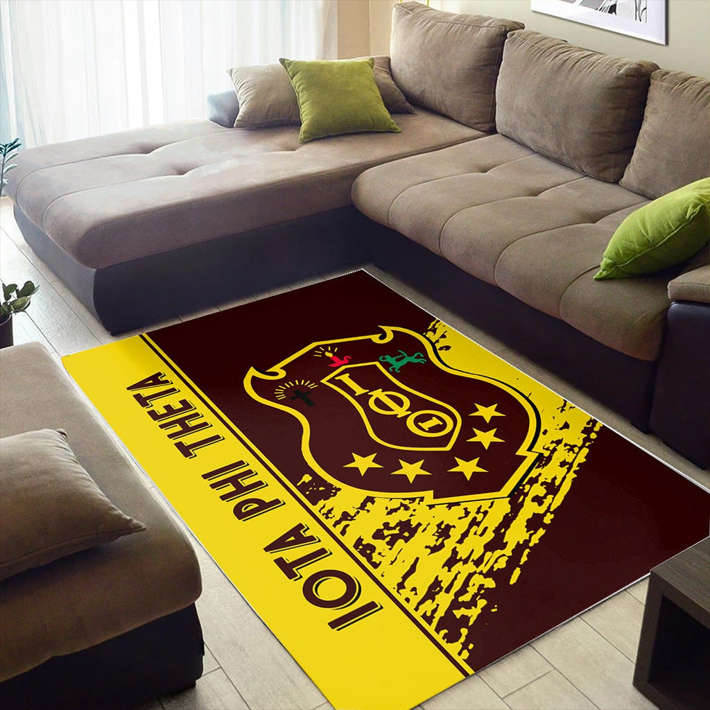 Iota Phi Theta Area Rug Quarter Style