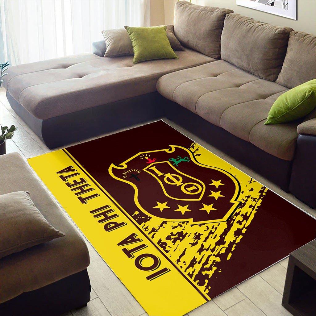 Fraternity Area Rug - Iota Phi Theta Area Rug Quarter Style