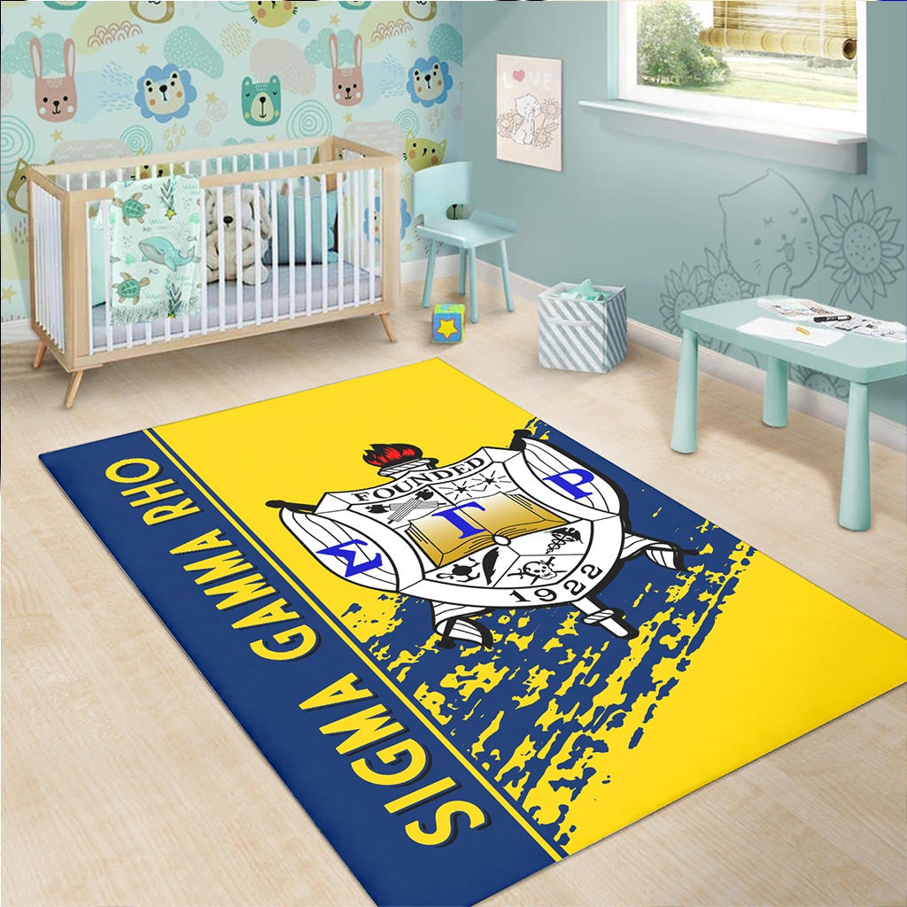 Sorority Area Rug - Sigma Gamma Rho Area Rug Quarter Style